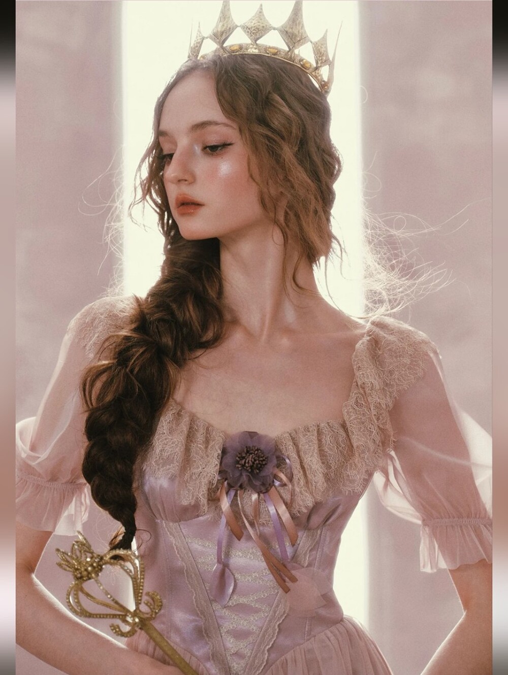 Lacemade Violet Mandarin Duck Princess Corset Dress- XS - Picture 9 of 10